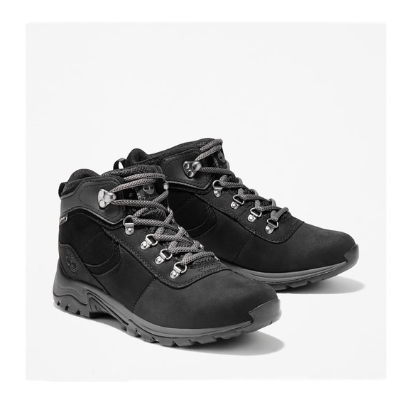 Timberland Mt. Maddsen Waterproof Mid Hiking Boot in Black NIB - Picture 1 of 8